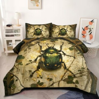 Green Beetle Comforter Set