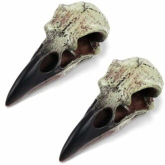 Raven Skull Figurine