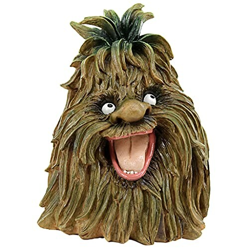 Humorous hairy mask with wide eyes and open mouth.