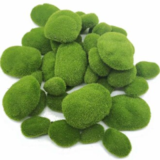 TIHOOD 40PCS Artificial Moss Rocks