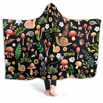 Mushroom Hooded Blanket