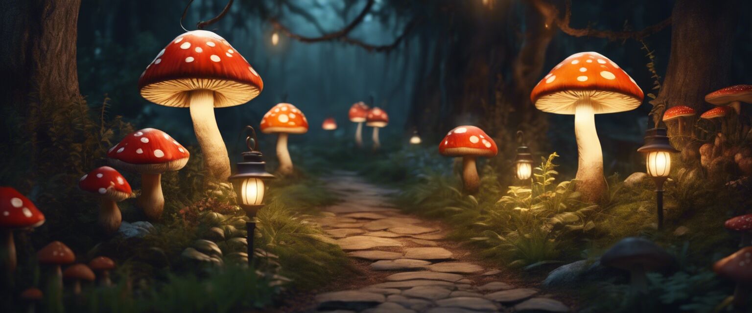 Mushroom lanterns