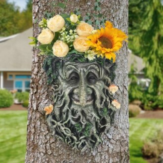 Tree Face Garden Statues